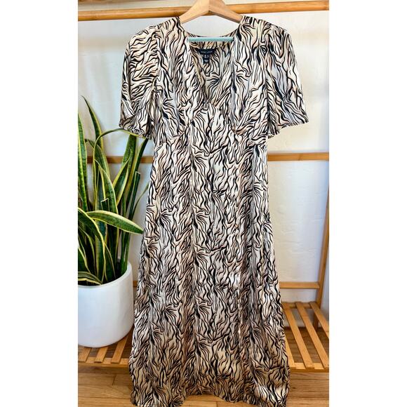 ASOS New Look Maxi Dress in Brown Zebra Print - Picture 11 of 11